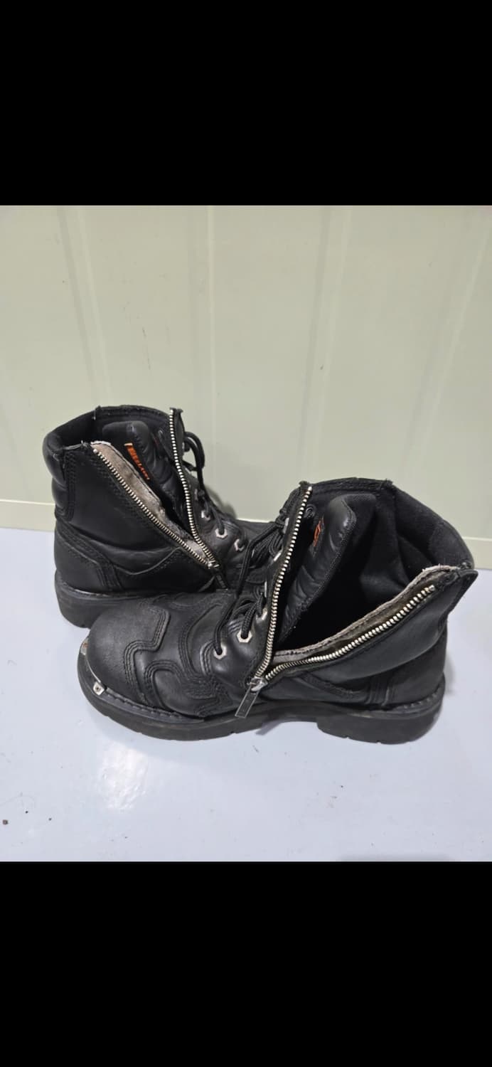 할리데이비슨 사이드 지퍼 하이탑 부츠 상품이미지1