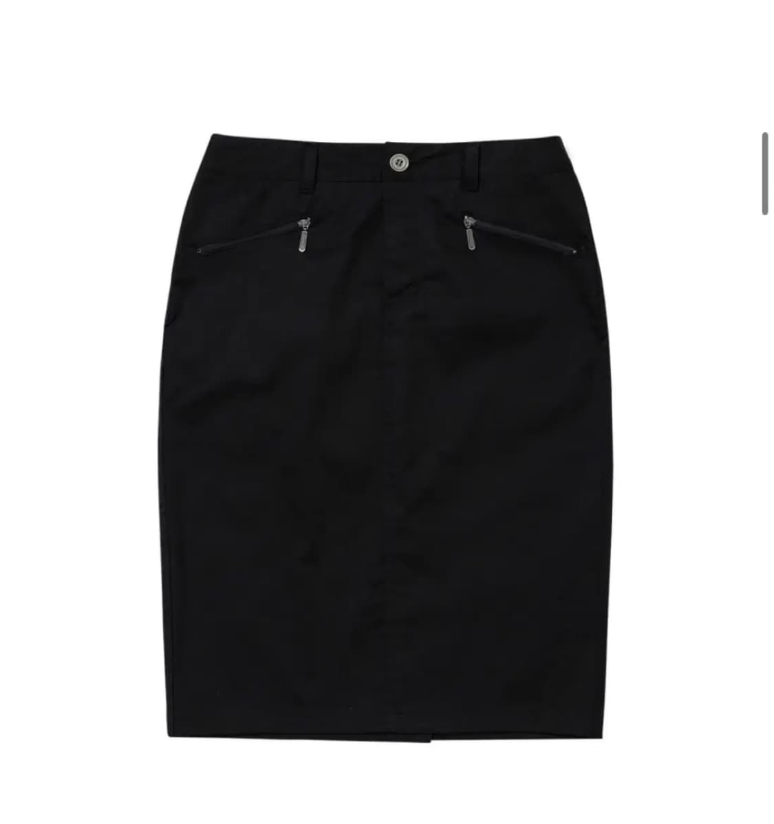 웰빙익스프레스 Back Pocket Midi Skirt Black m 상품이미지2