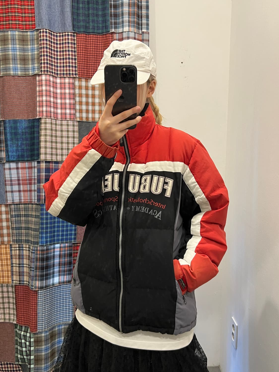 푸부 진스 레이싱 퀄팅 패딩 상품이미지2