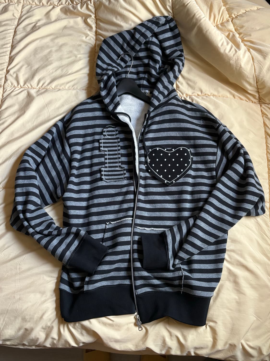 유희 스트라이프후드집업  상품이미지1