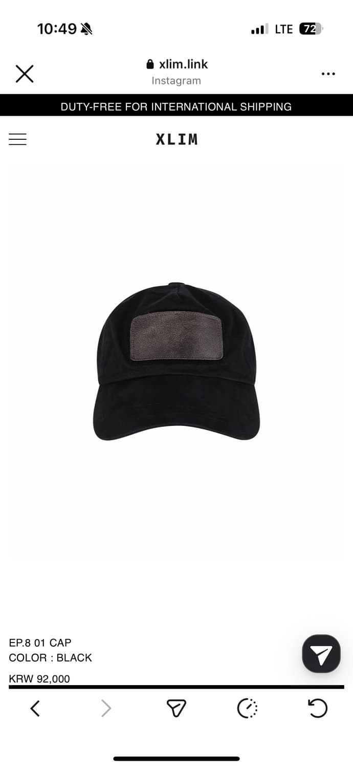 Xlim ep.8 볼캡 상품이미지1