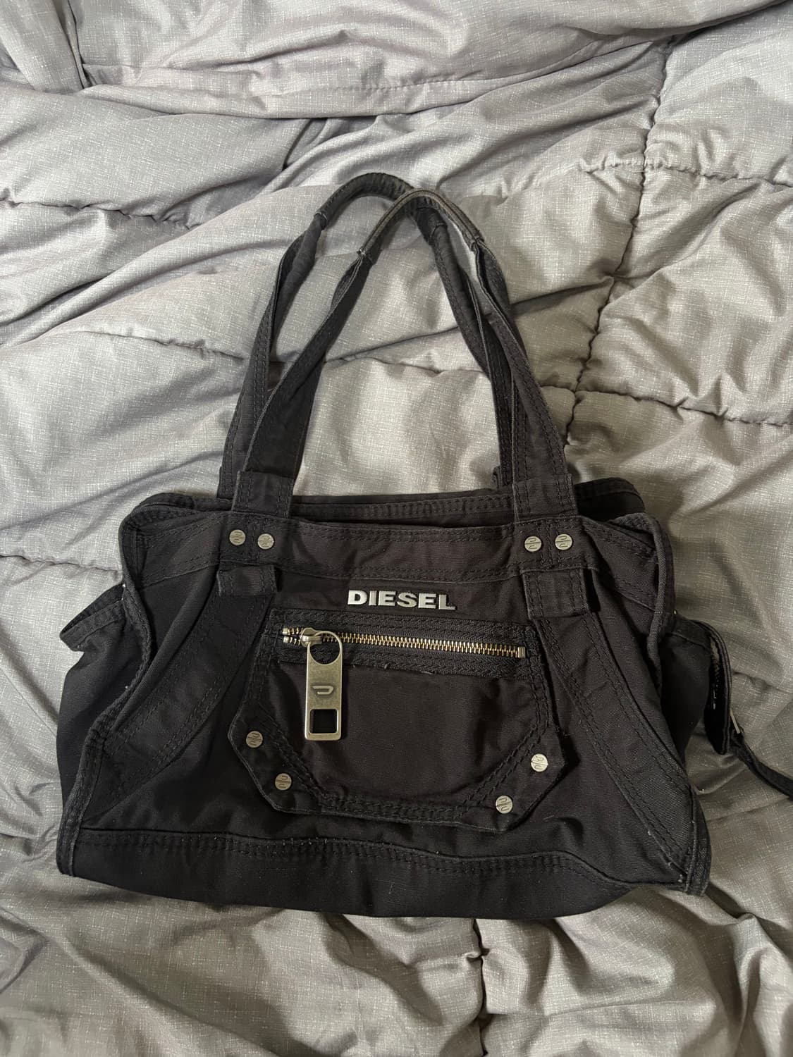 디젤 아카이브 빈티지 코튼 숄더백 상품이미지1