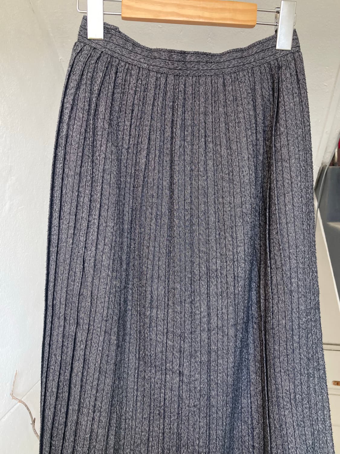 울 플리츠 스마트 클래식 롱스커트 상품이미지2