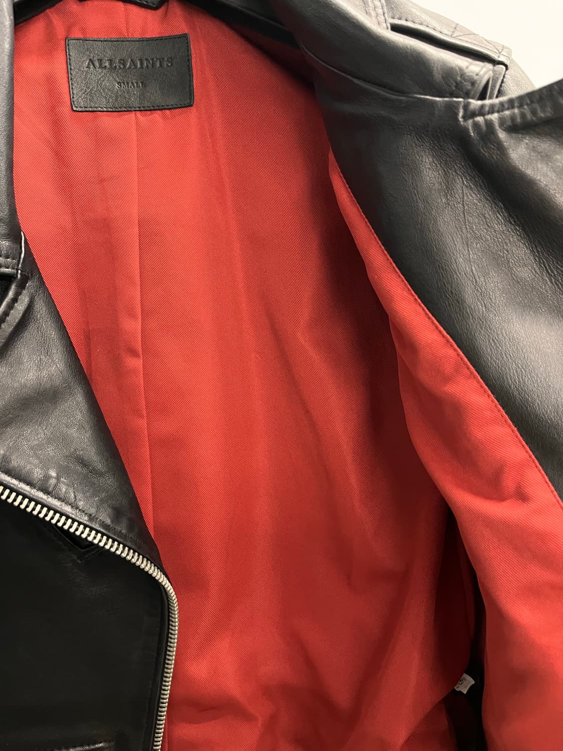 올세인츠 빌리 바이커 양가죽 자켓 S 상품이미지7