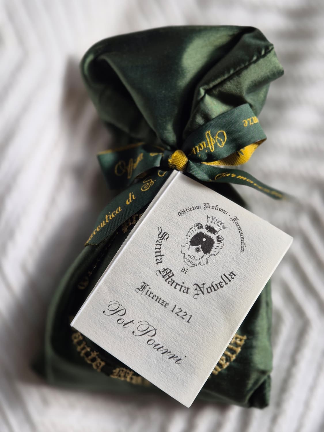 산타마리아노벨라 포푸리 방향제 실크파우치 그린 40g (미개봉) 상품이미지2