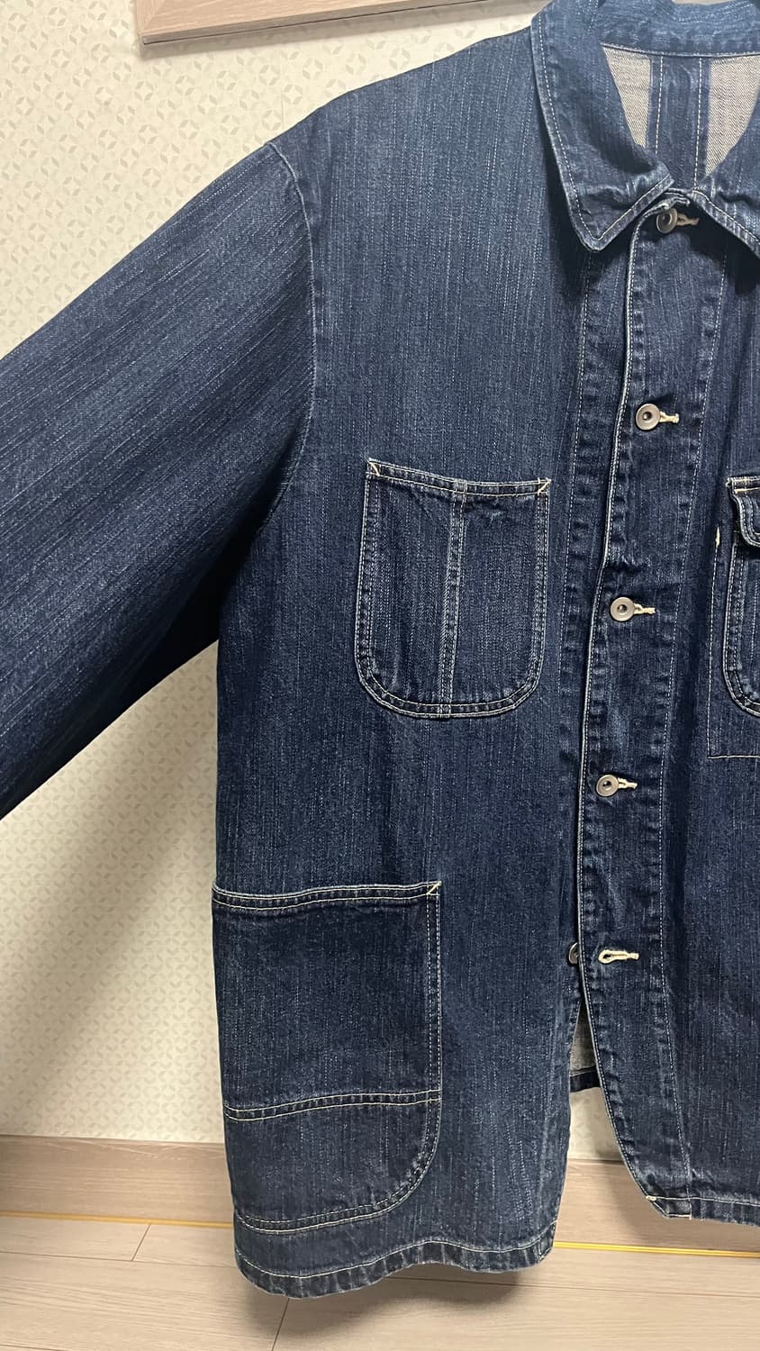 포터클래식 스테인백 데님 커버올 자켓 M 상품이미지4