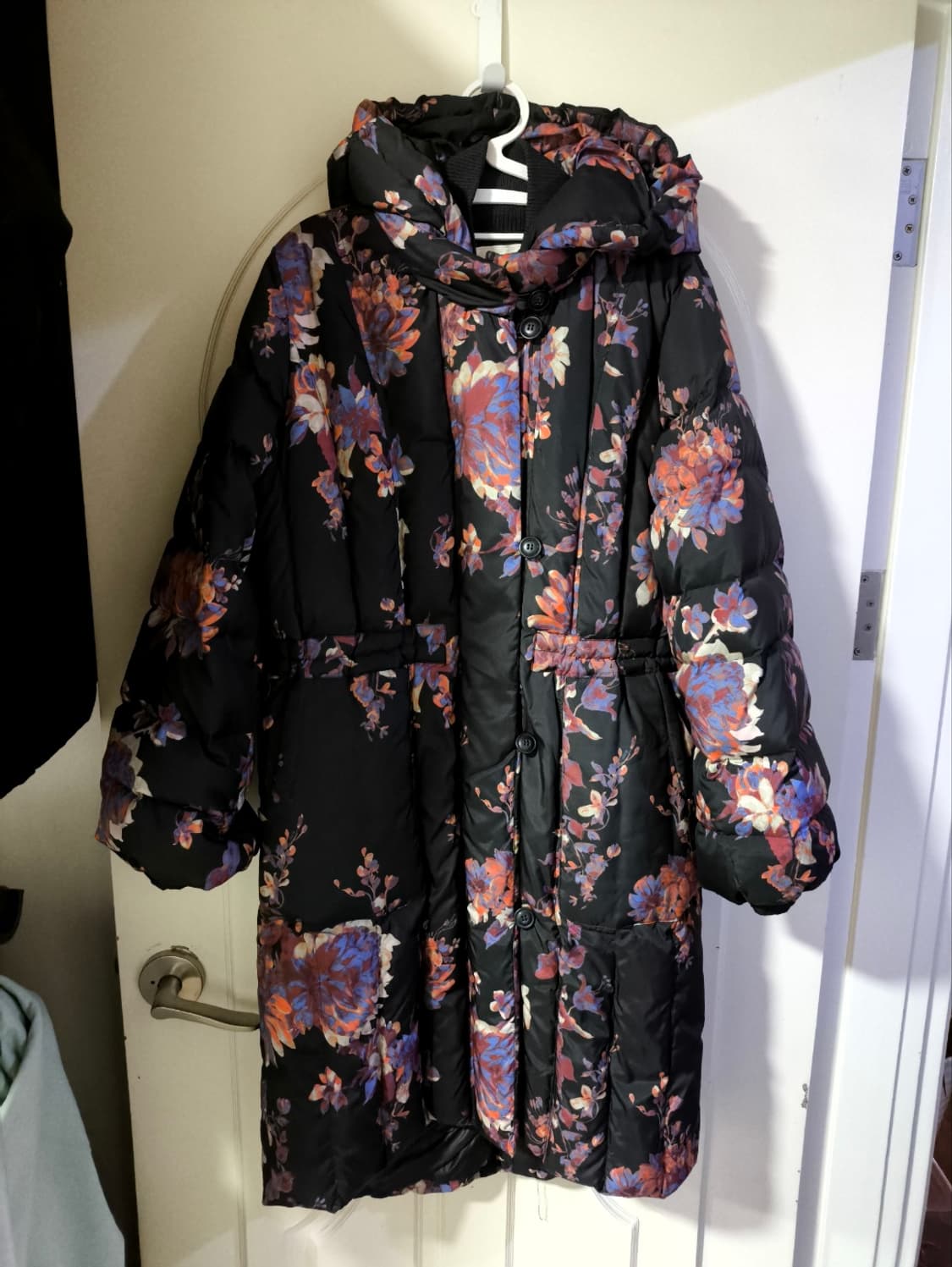 36 오일릴리 플라워 덕다운 롱패딩 파카 상품이미지1