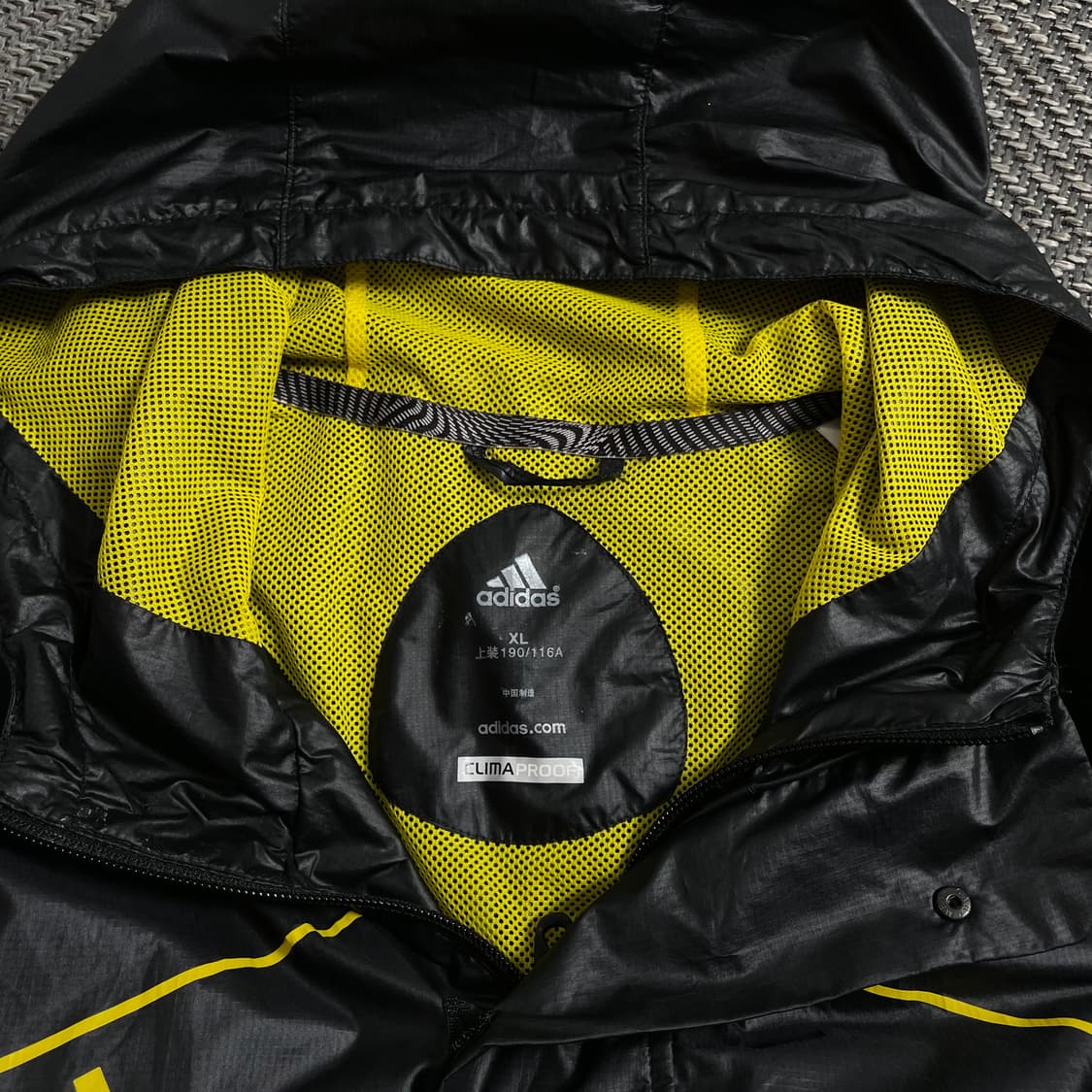 아디다스 F50 블랙 옐로우 우븐 바람막이y 4464 상품이미지8