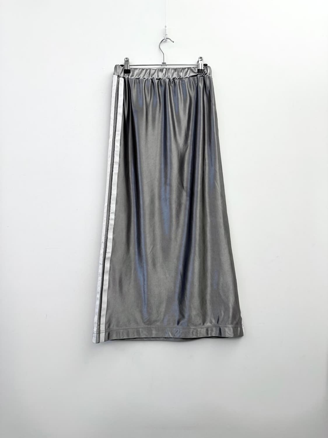 Glossy line long skrit / silver 상품이미지3