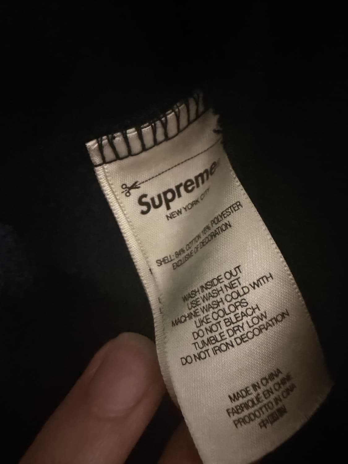 Supreme 엑소시스트 후드 블랙 FW25 (우메즈 코즈오) 상품이미지4