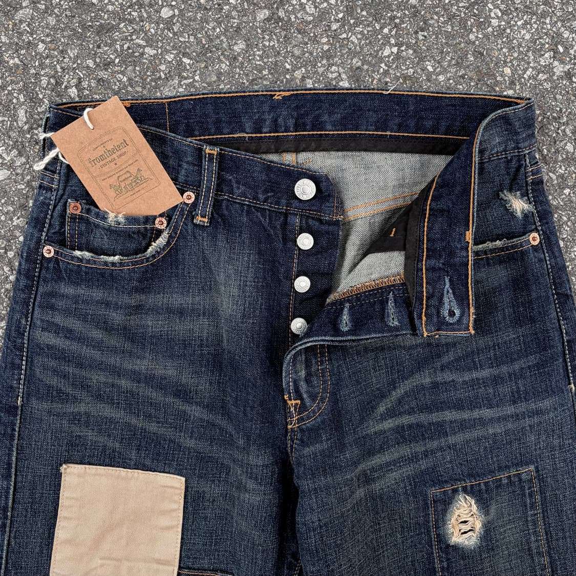 00s 리바이스 501XX 패치워크 데님 (31)   상품이미지2