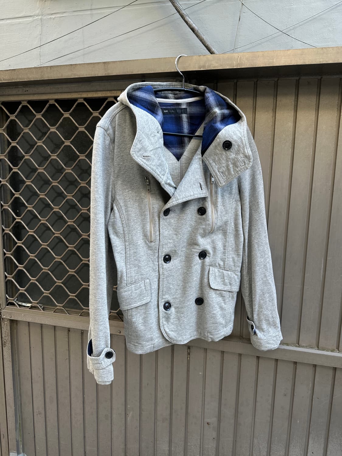 Ships jet blue double buttoned cotton  상품이미지1