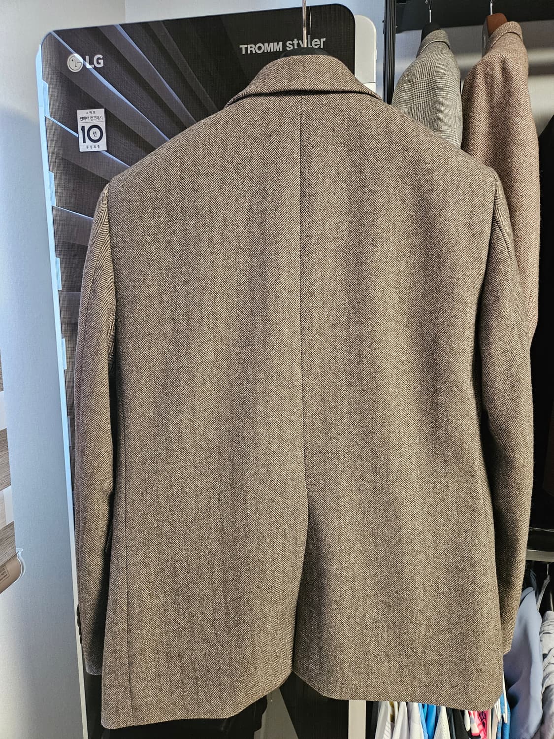 (M) 지오다노 브라운 헤링본 울 블레이저 상품이미지2