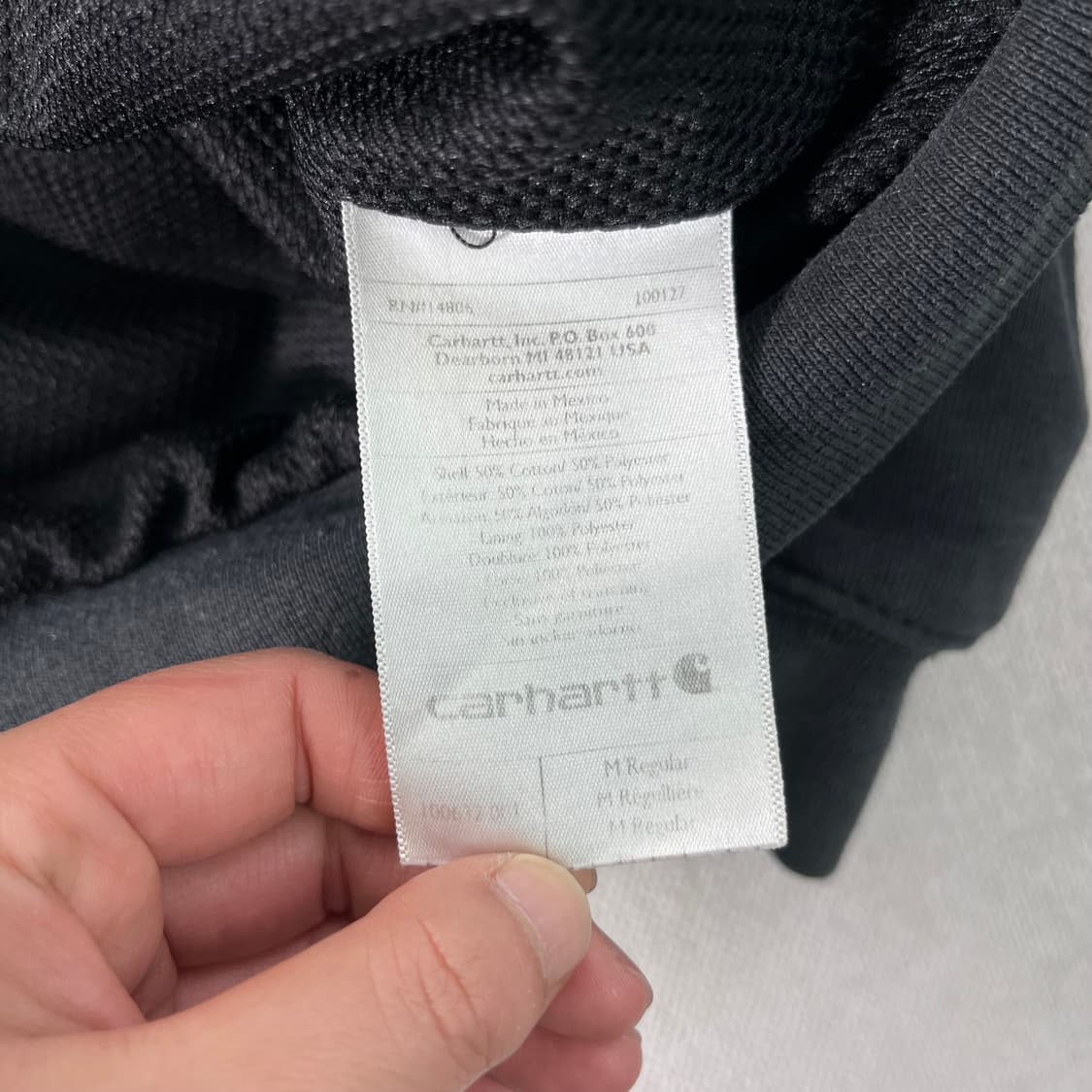 105 칼하트 블랙 써멀 후드집업 상품이미지6