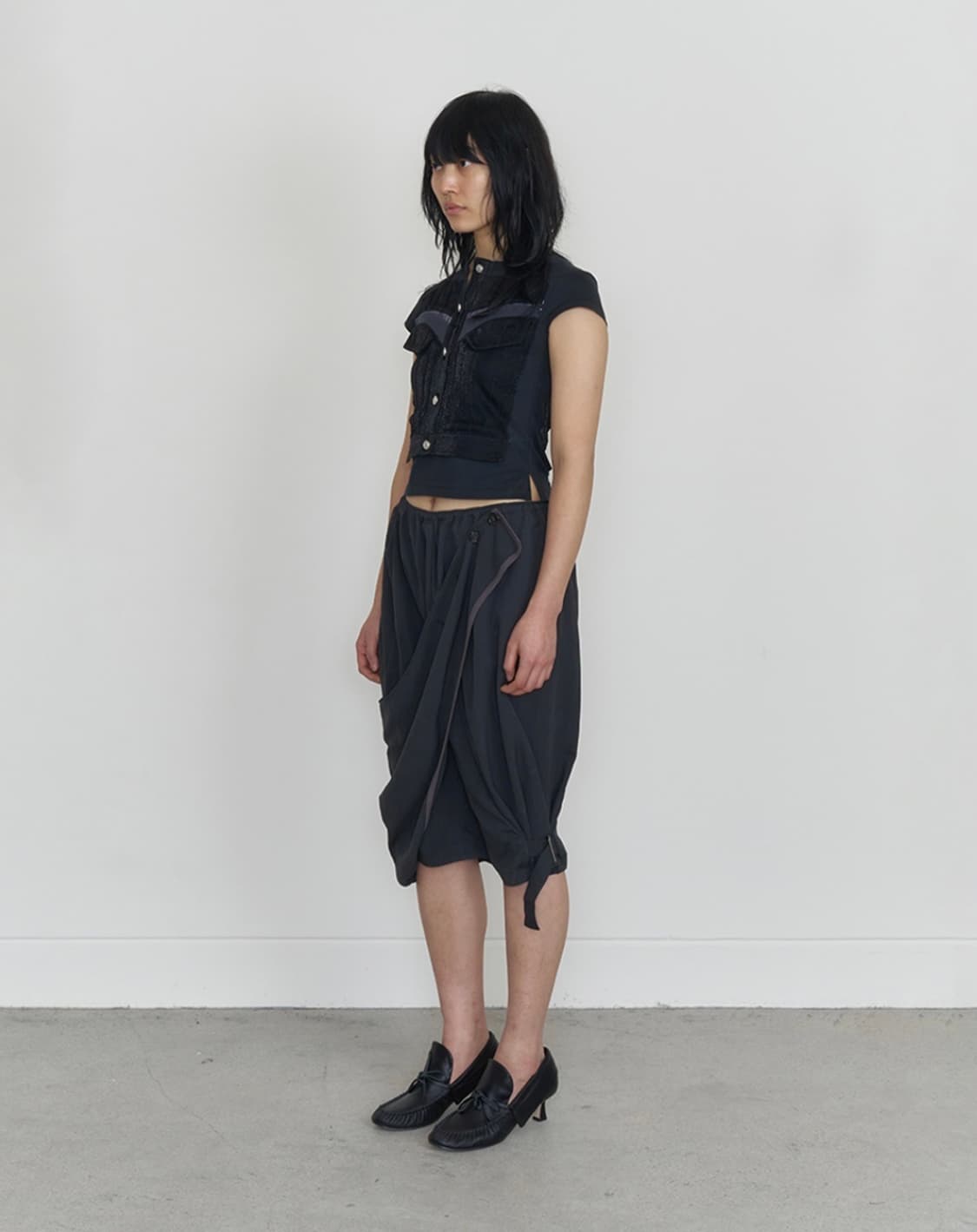 (새상품) ODLYWORKSHOP Draped Harem Shorts M 상품이미지4