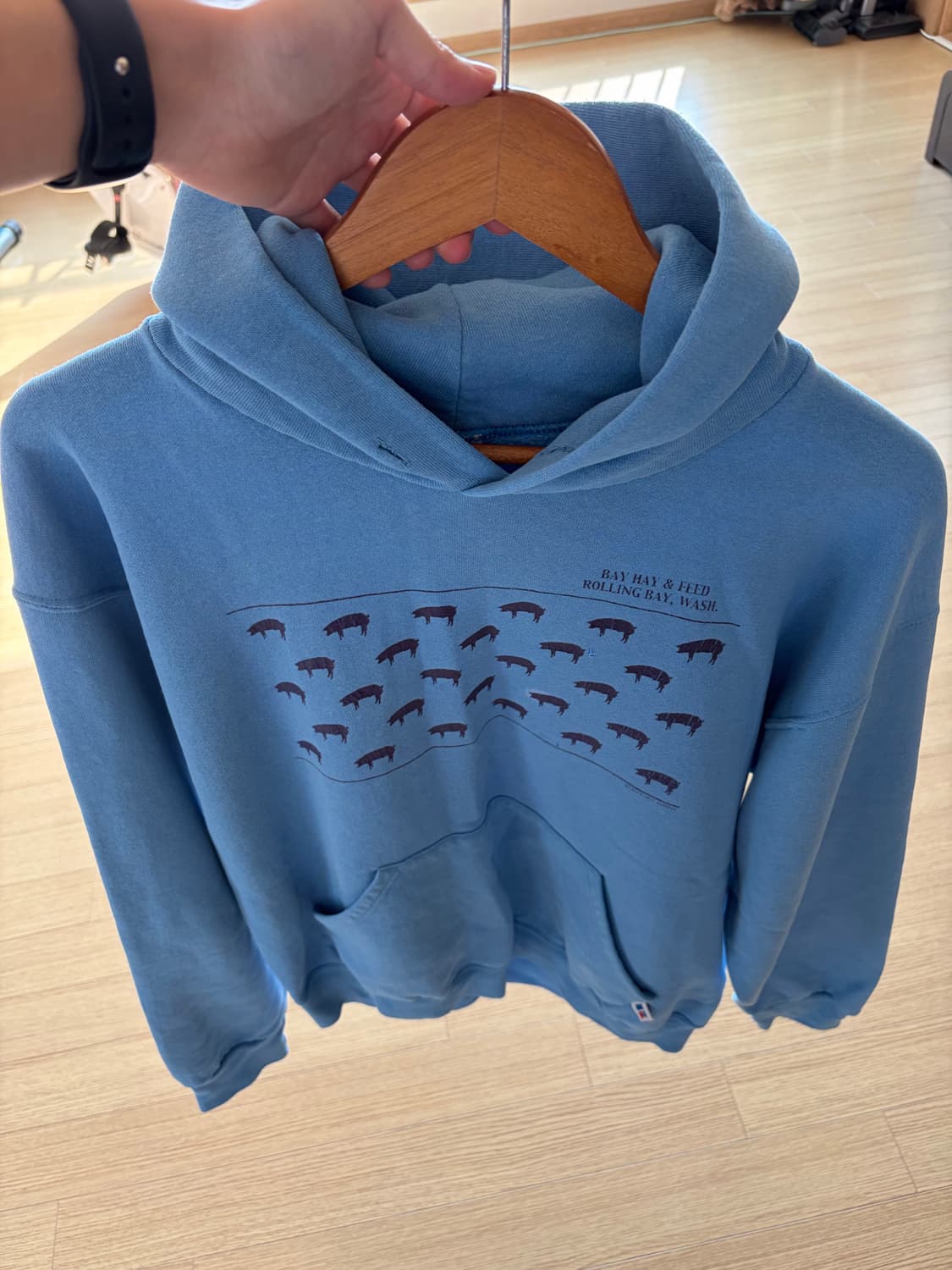 90s 빈티지 러셀 애슬레틱 튜블러 스웻 후디 상품이미지1