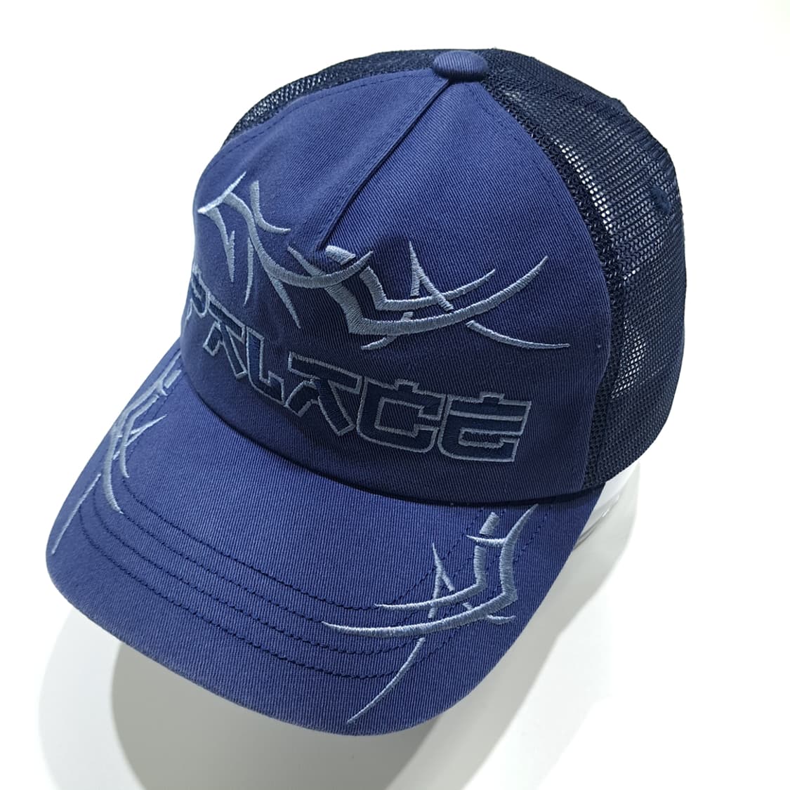 CK050 팔라스 트라이벌 자수 네이비 메쉬 트러커햇 모자 상품이미지2