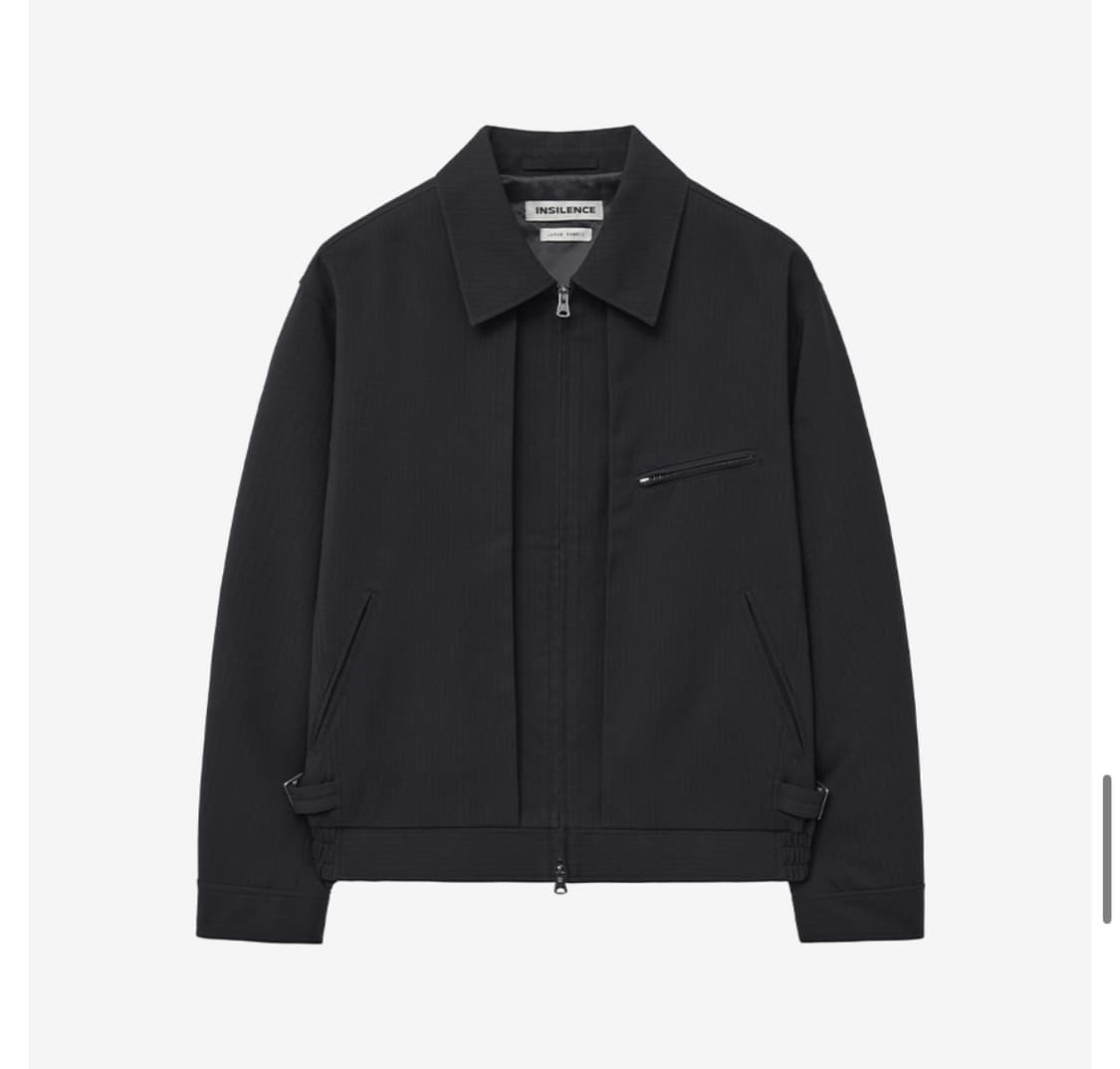 인사일런스 스트라이프 집업 자켓 BLACK L사이즈 상품이미지3