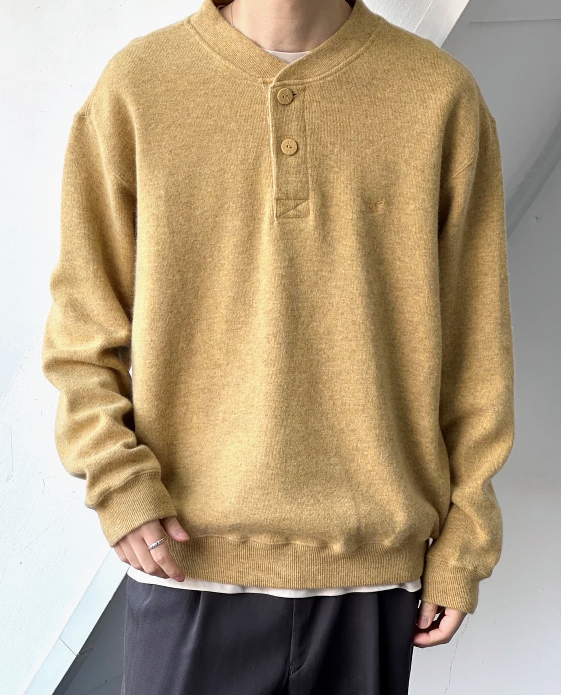 Design neck high gauge knit P/O 상품이미지8