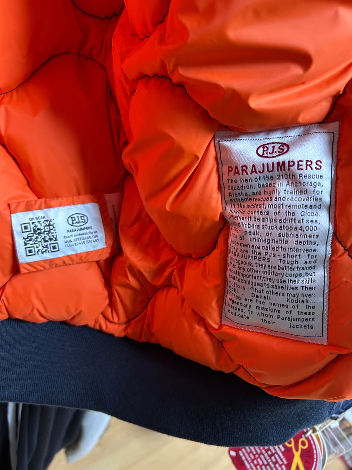 파라점퍼스 봄버 자켓 파이어 남색 L 상품이미지7