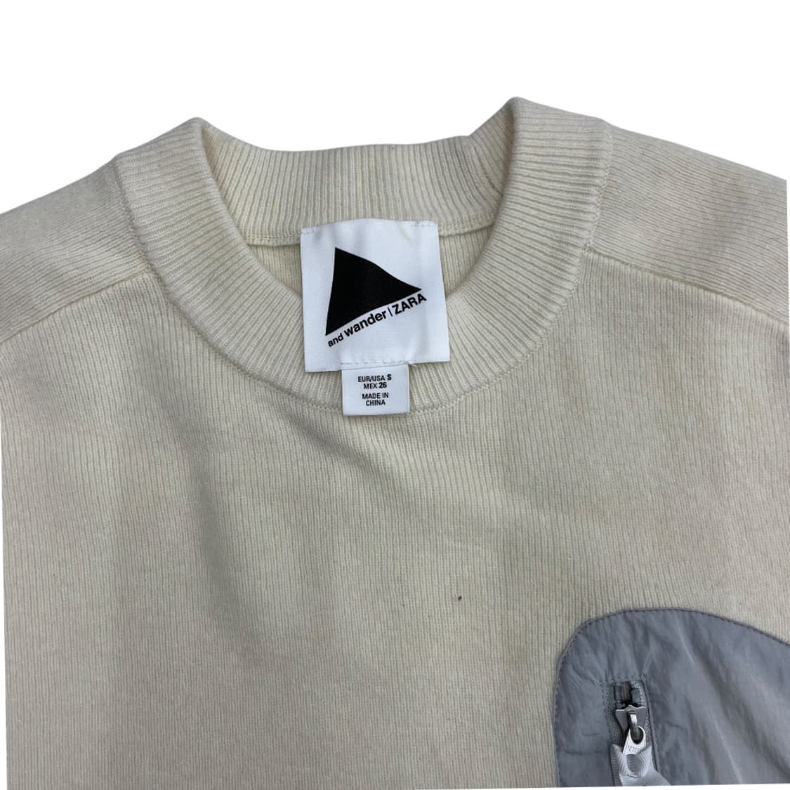 자라 사이드 포켓 앙고라 니트 S 상품이미지5