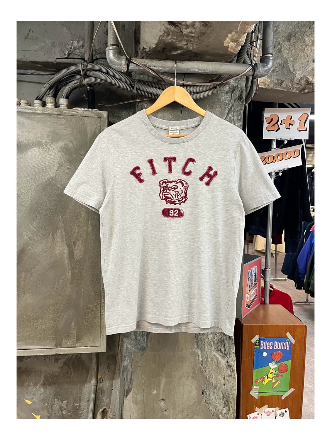 아베크롬비 반팔티 그레이 XL #csz3408 상품이미지1