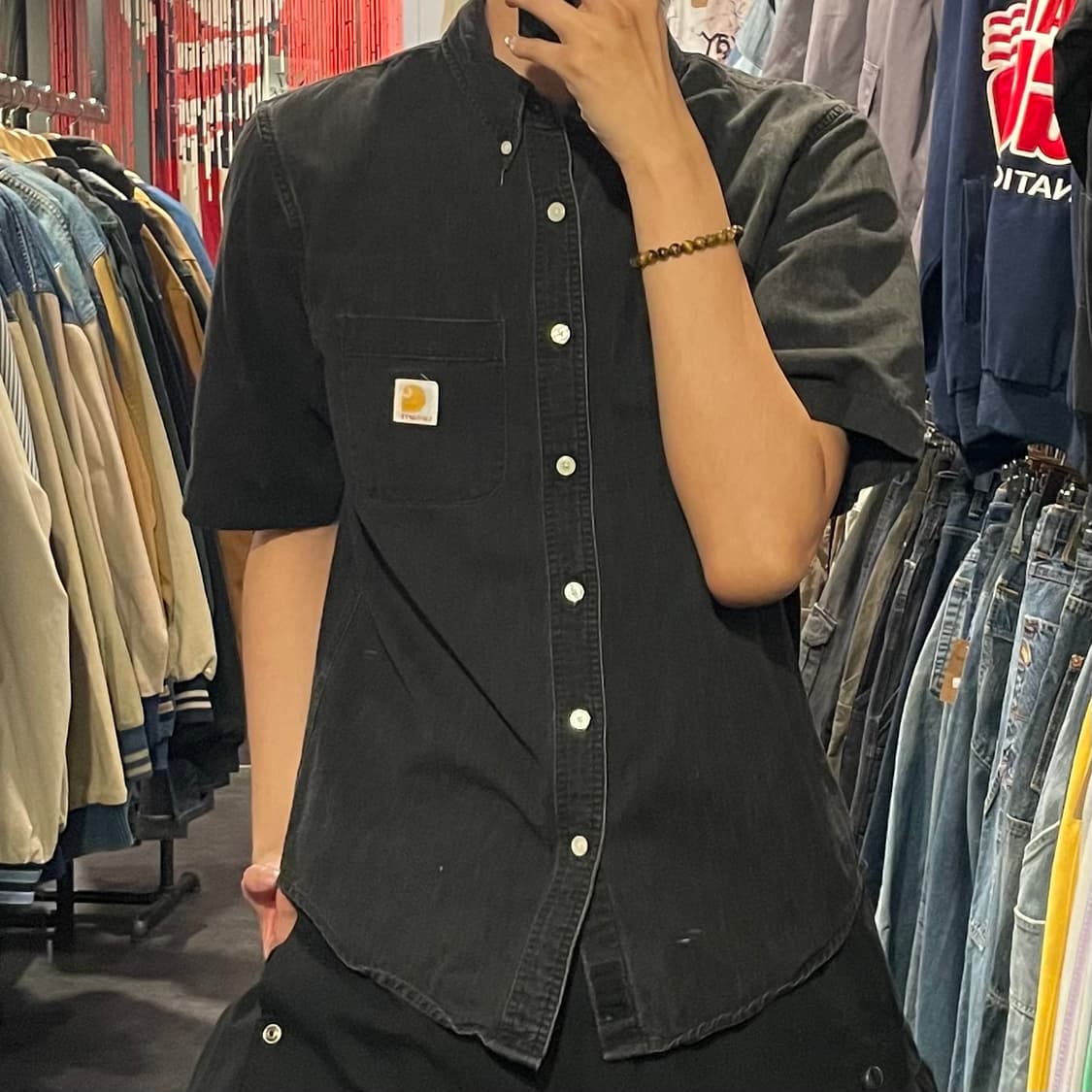 [IM] carhartt 칼하트 흑청 반팔셔츠 상품이미지2