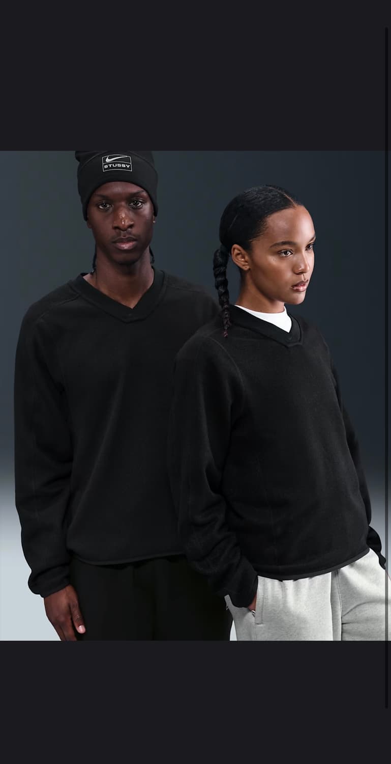 나이키 x 스투시 써멀 풀오버 블랙 M(국내 100) 상품이미지1