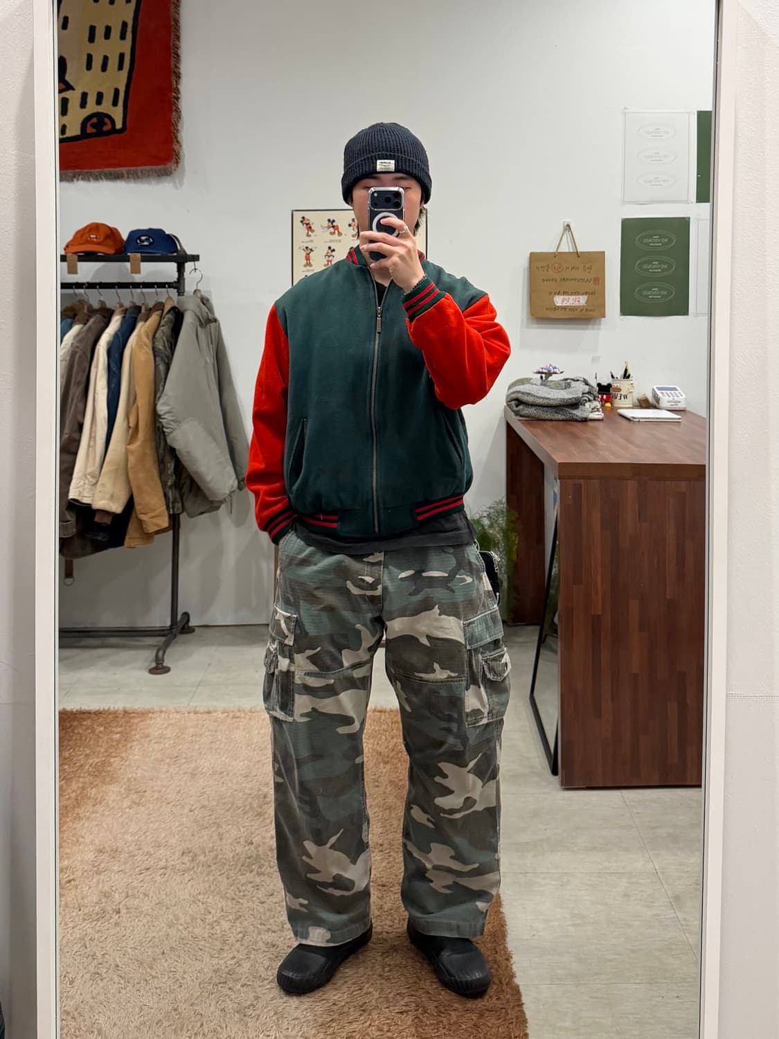 90s Castrol 빈티지 레이싱 울 바시티 자켓 (England) 상품이미지2