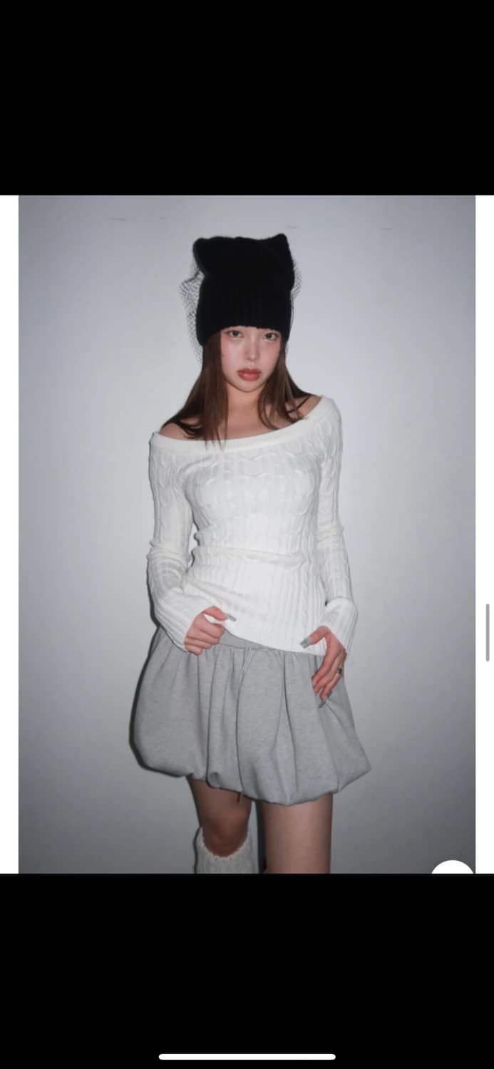 위위미유 오프숄더 니트 (새상품) 상품이미지7