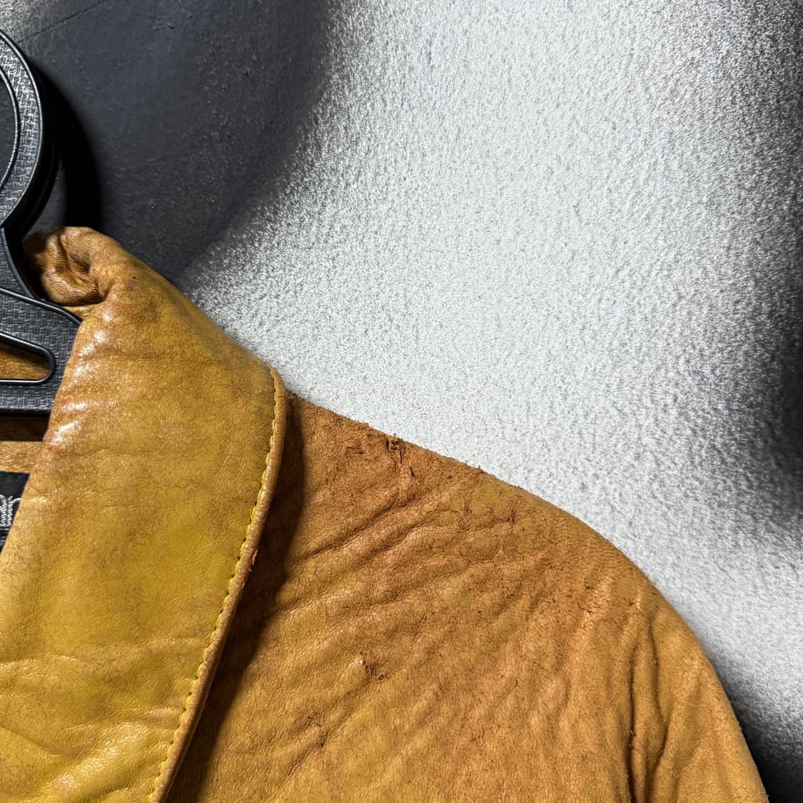 90s pelle pelle 펠레펠레 마크 뷰캐넌 양가죽 바시티 자켓 상품이미지5