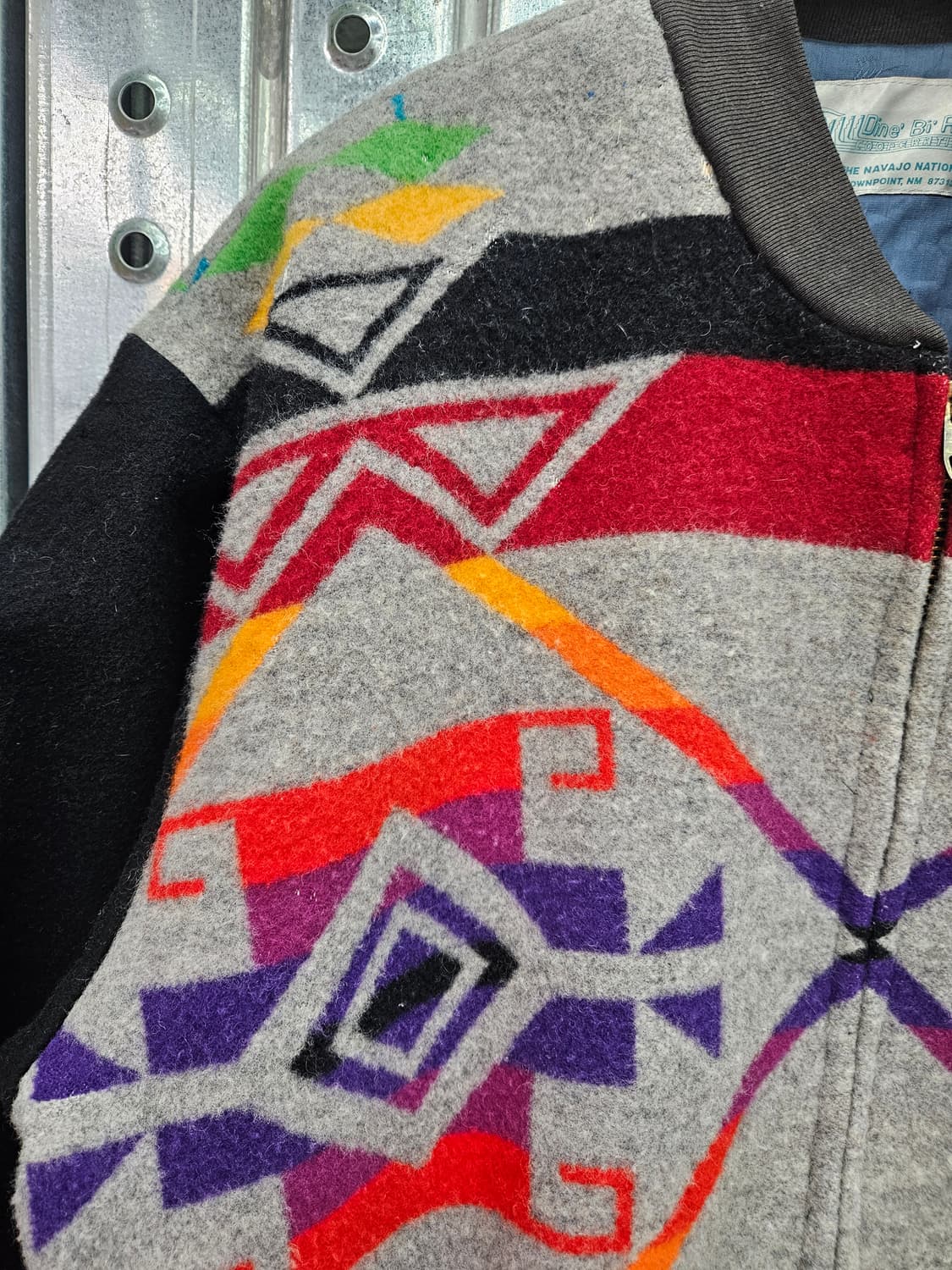 디네 비 아츠 코퍼러티브 나바호 패턴 빈티지 울 자켓 M 상품이미지4