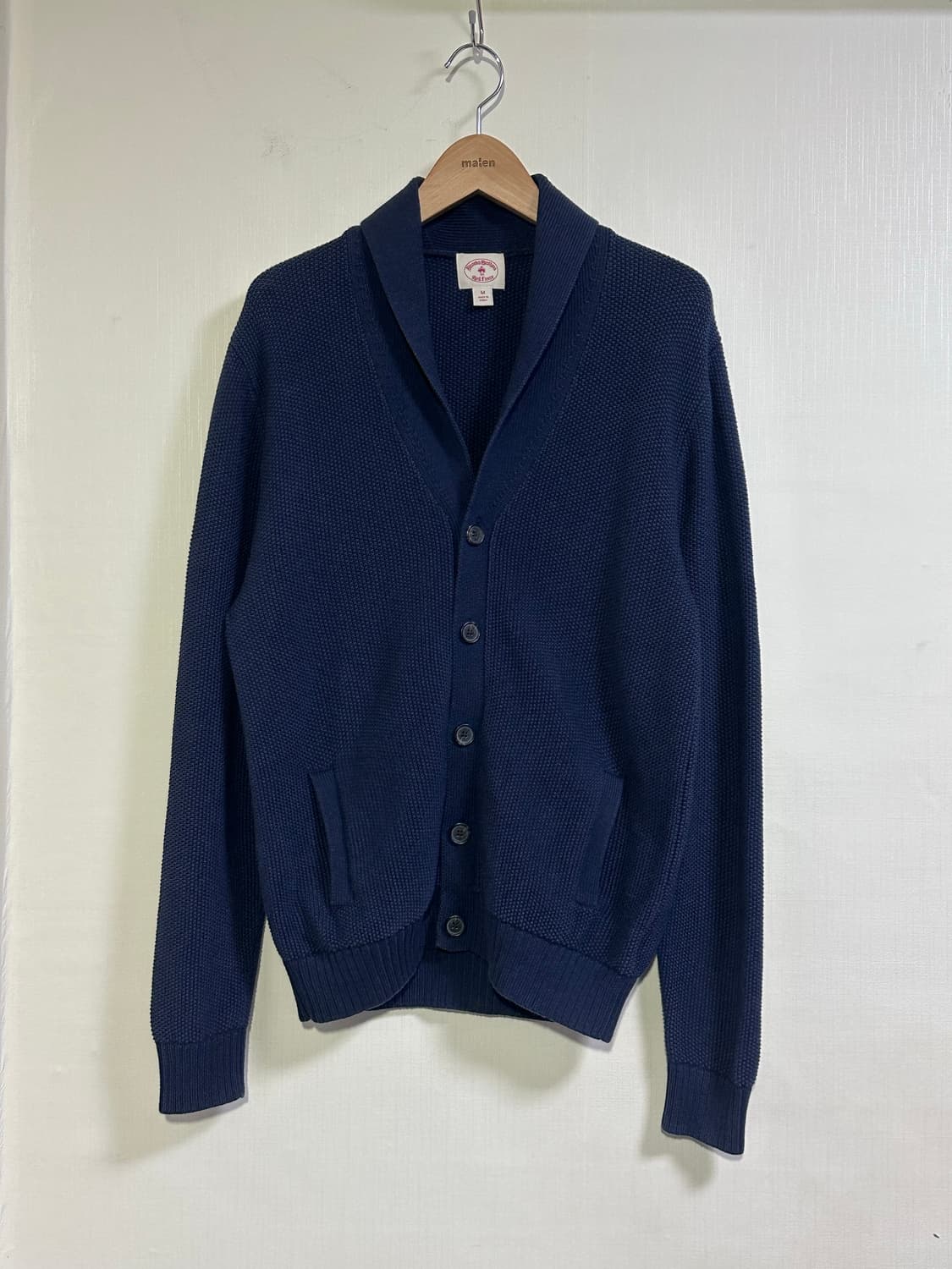 브룩스브라더스 숄 카라 가디건 M/100/네이비 상품이미지2