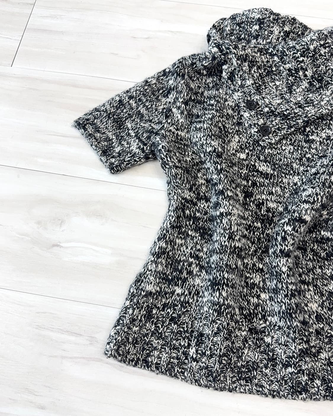 Melange Gray Button-Detail knit 상품이미지8