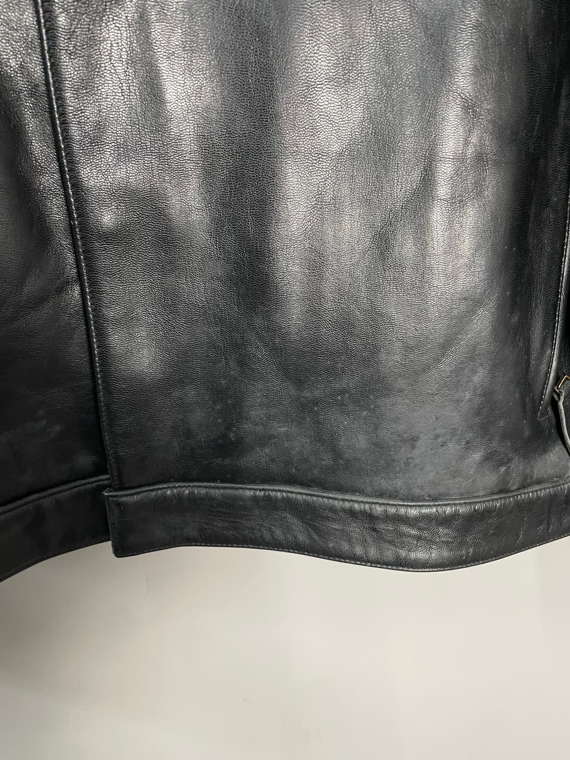 인디고 레드 빈티지 소가죽 레더자켓 H2123 상품이미지6