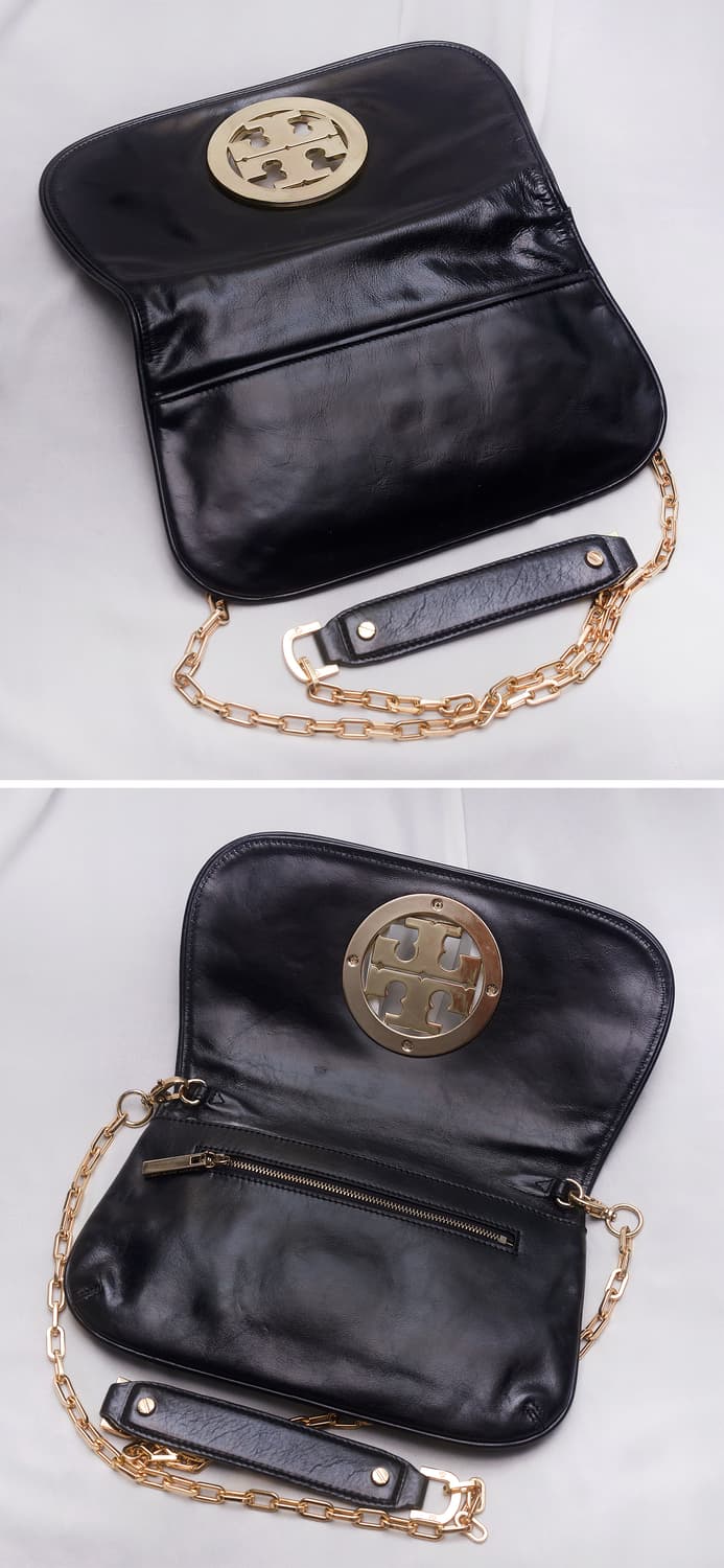 토리버치 레바 금장 빅로고 복스레더 WOC 체인 크로스백 (클러치) 상품이미지5