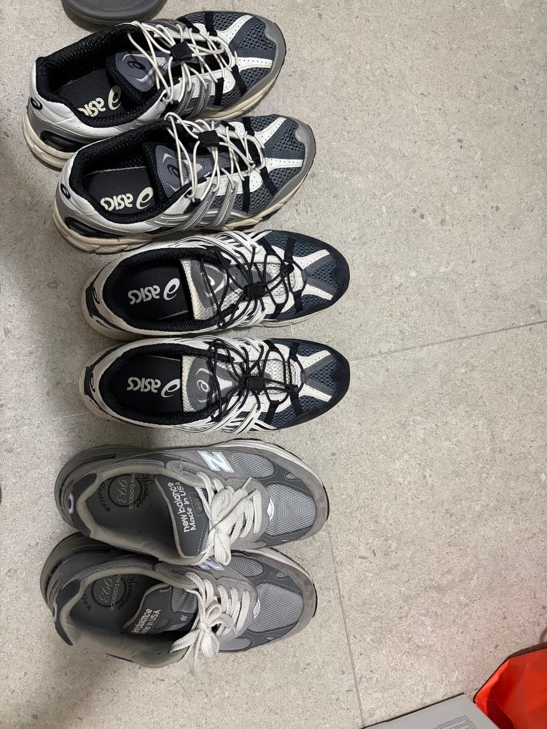 아식스 덩크 993 4켤래 급처 상품이미지1