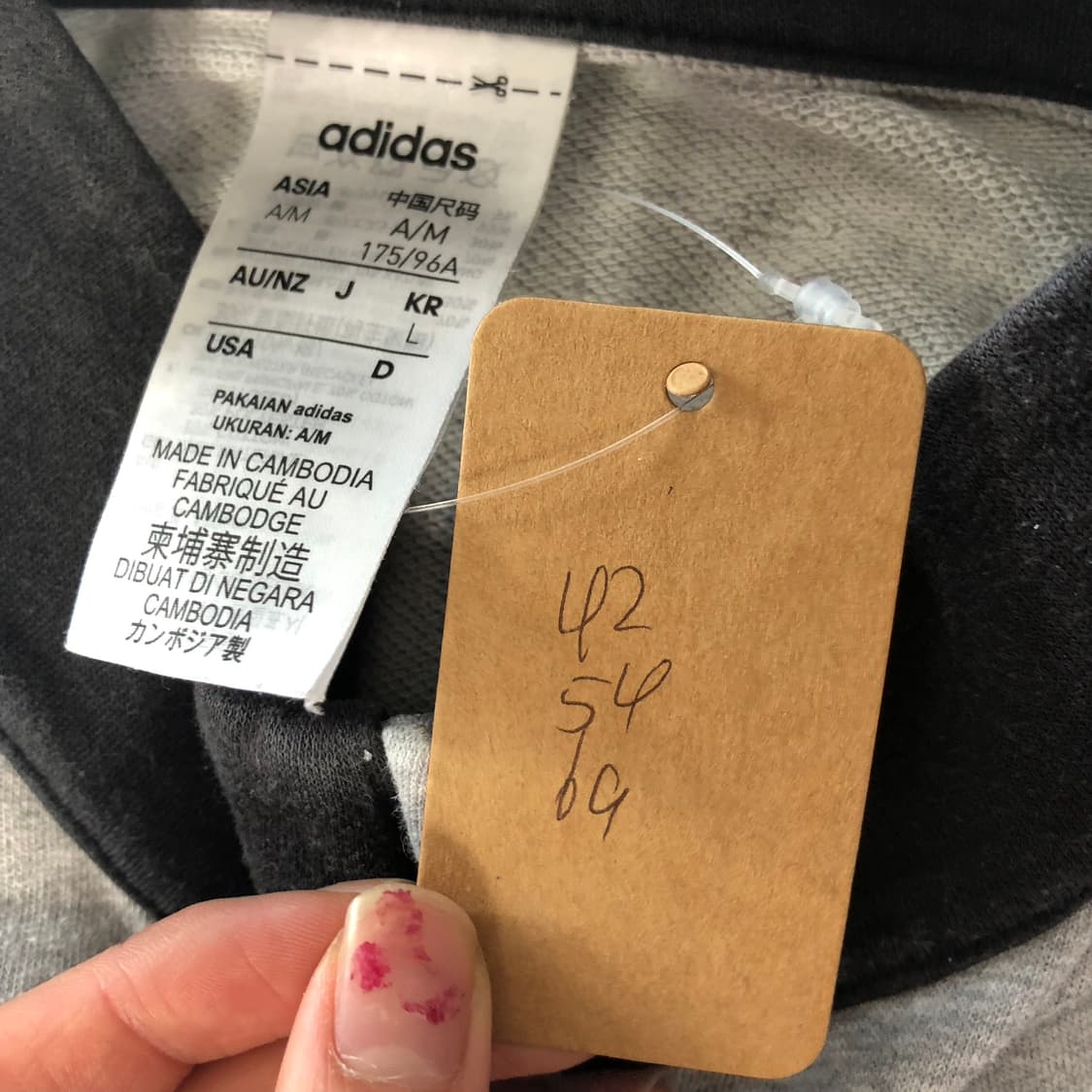 아디다스 회검 코튼 져지  상품이미지8