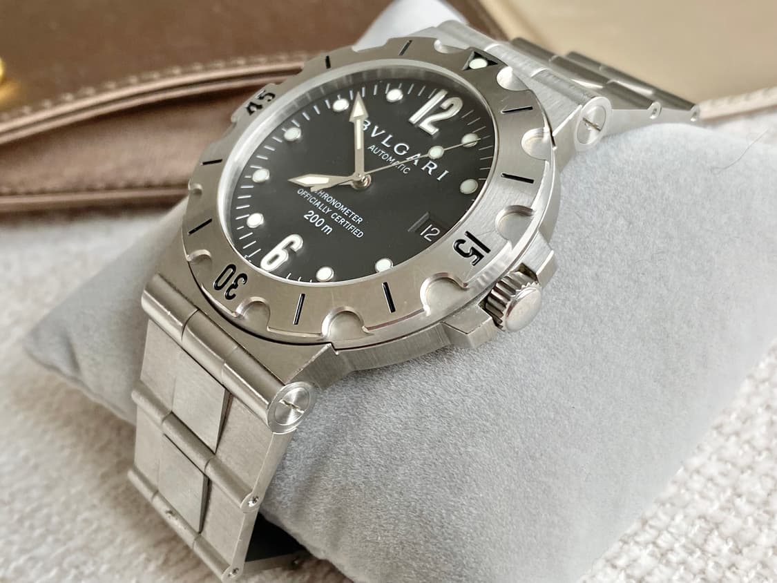 불가리 디아고노 스쿠버 SD38S 오토메틱 38mm 스틸 상품이미지7