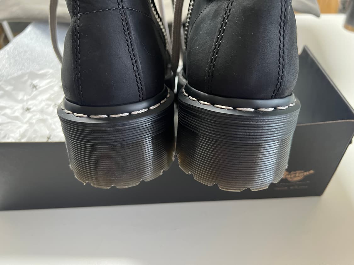 [교환 or 판매] UK9.5 닥터마틴 릭오웬스 쿼드 솔 스틸 토 부츠 상품이미지4