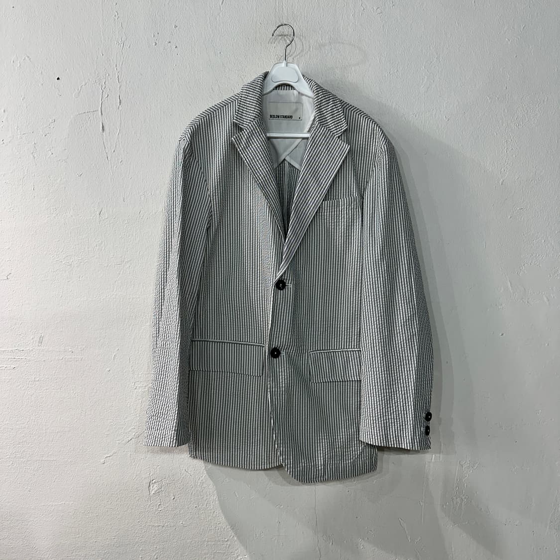 비슬로우스탠다드 시어서커 자켓 블레이저 M 상품이미지1