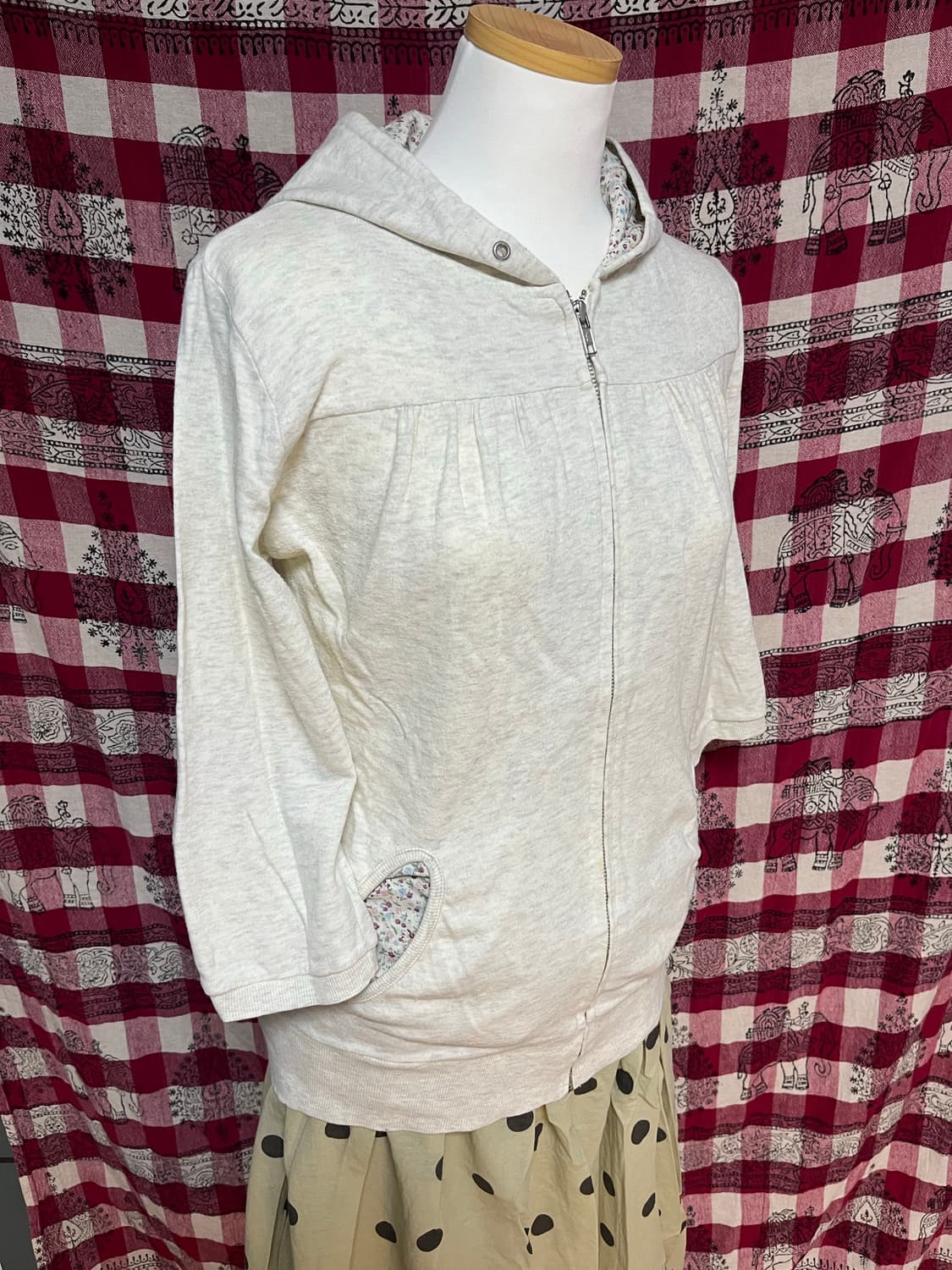 플라워 7부 후드집업 상품이미지4