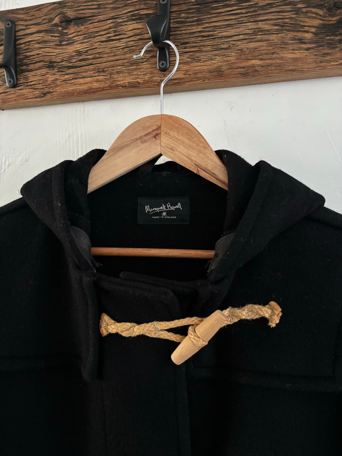 Margaret Howell 마가렛호웰 블랙 더플 코트 상품이미지4