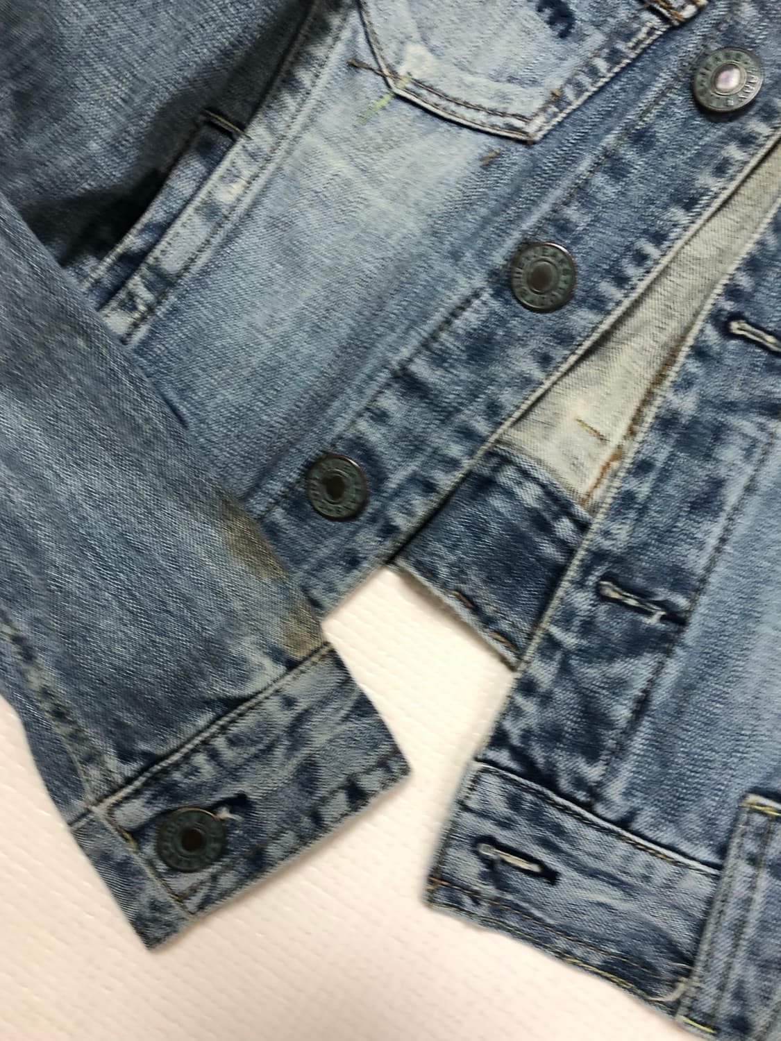 빈티지 데님 크롭 자켓 상품이미지10