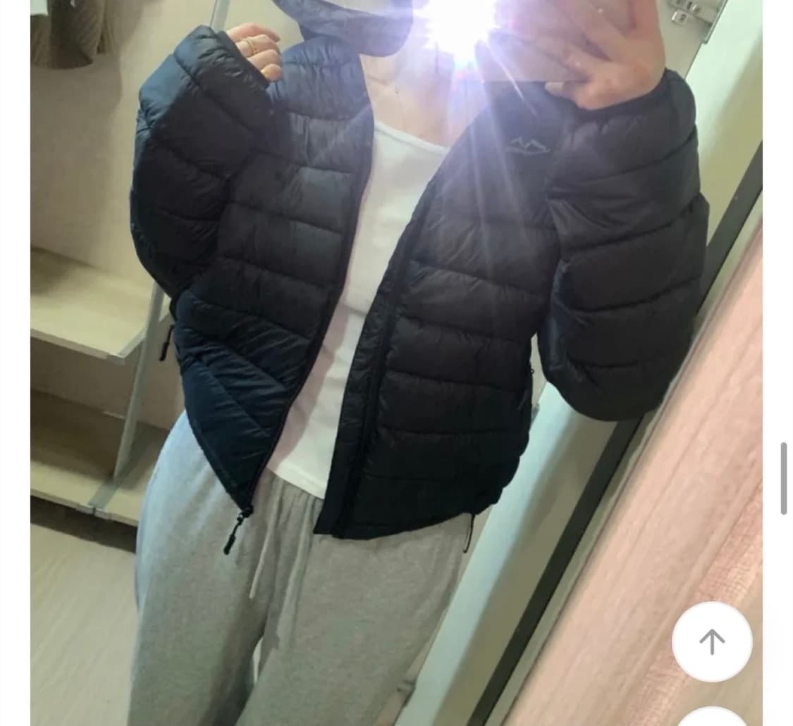 (새상품) 경량 후드 웰론 패딩 점퍼 아웃도어 상품이미지1