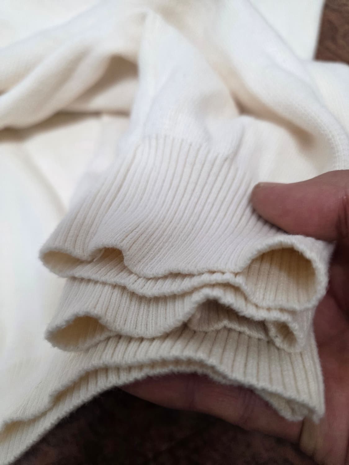 더니트컴퍼니 라운드넥 코튼 니트 L 상품이미지5