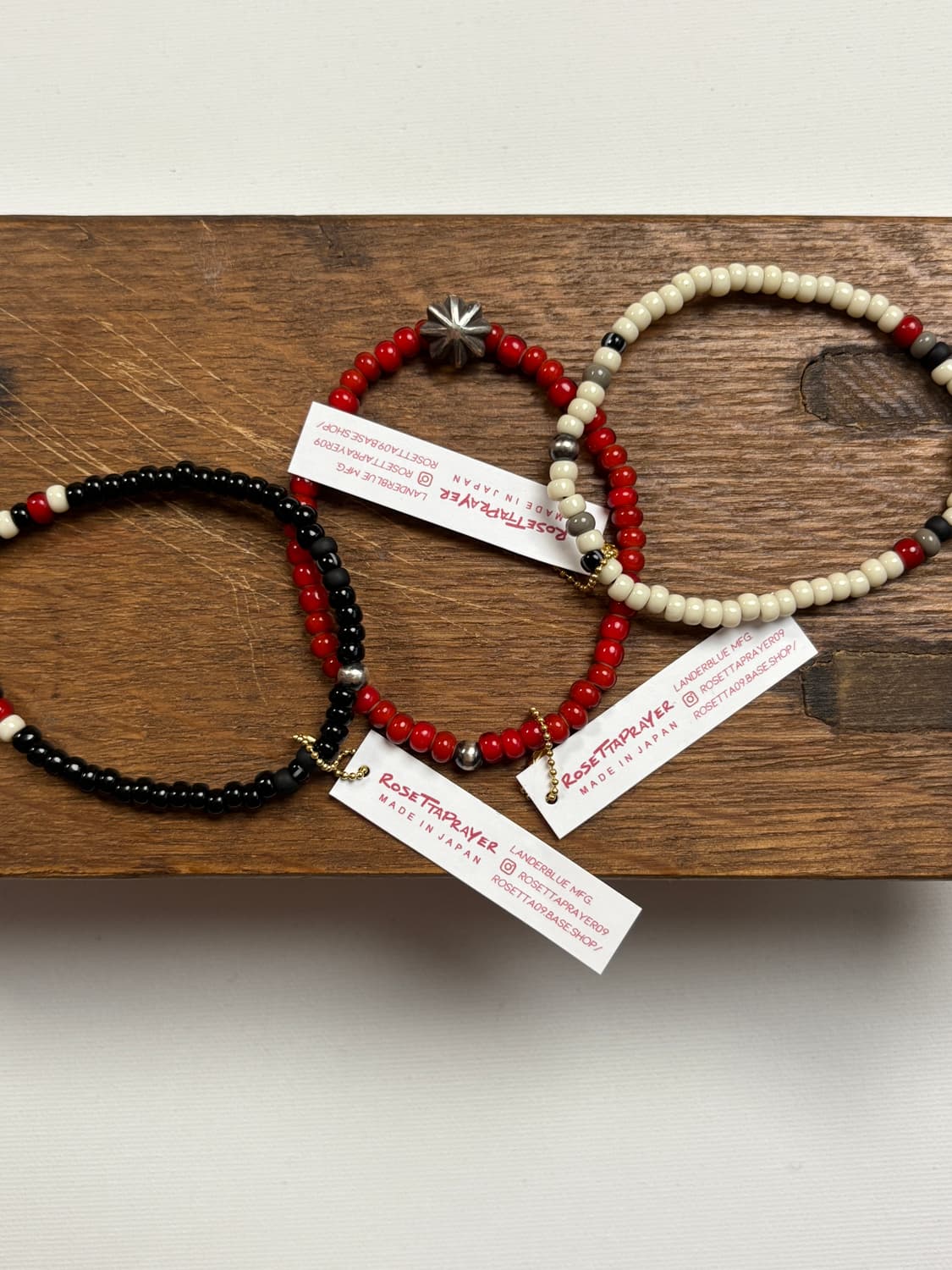 SILVER925 CONCHO & BEAS BRACELET (레드) 상품이미지4