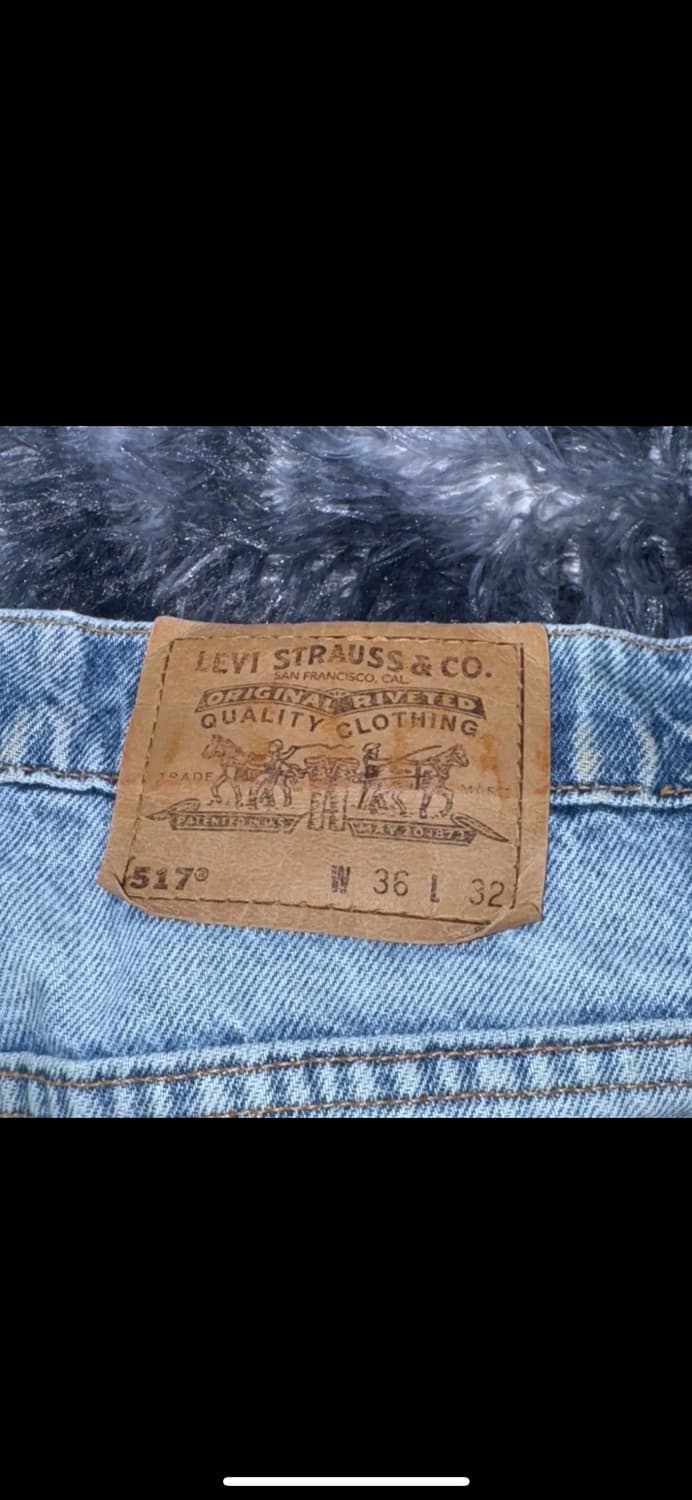 투티/0067 리바이스 517 청바지 연청 데님 팬츠 상품이미지7