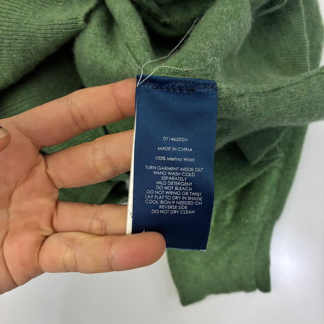 Polo  폴로 랄프로렌 자수 연두그린 메리노울 엘보 스웨이드 가디건 상품이미지5