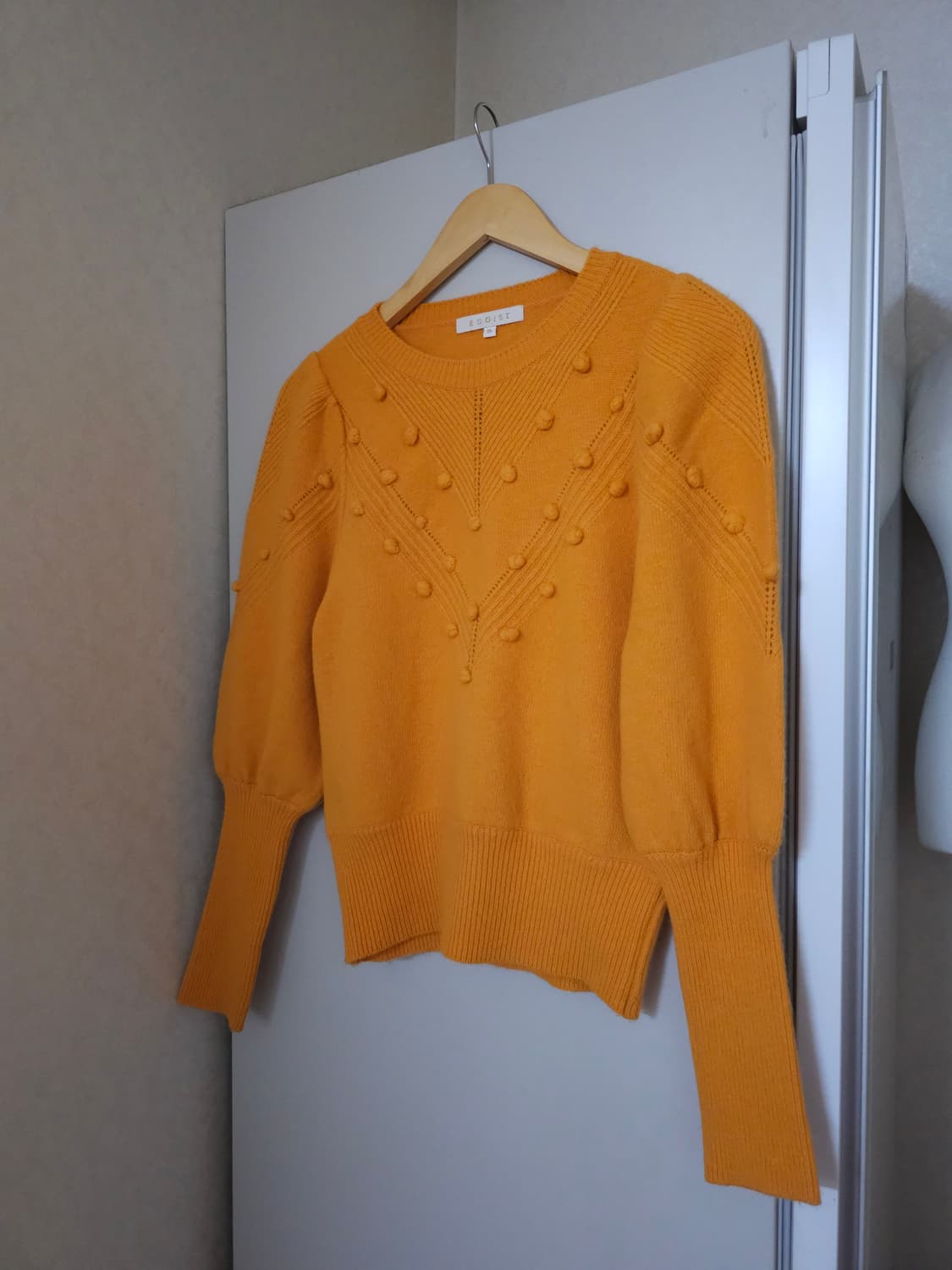 에고이스트 옐로우 팝콘 니트 상품이미지1